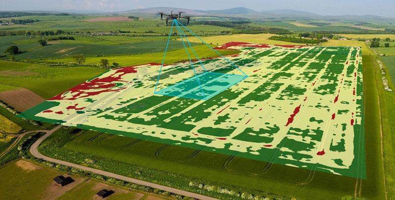 کاداستر اراضی کشاورزی با پهپاد